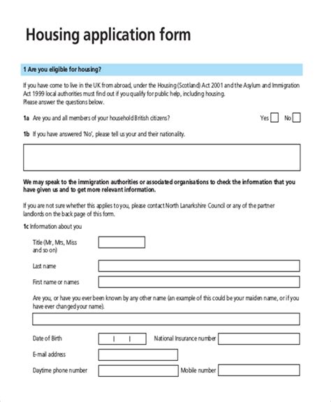 Housing Related Forms .